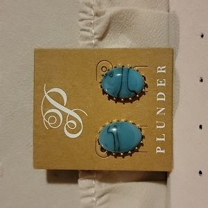 Plunder stud earrings.  New